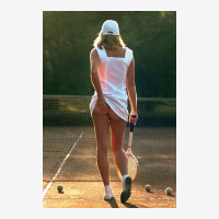 Tennis Girl Martin Elliott Skinny Tumbler | Artistshot