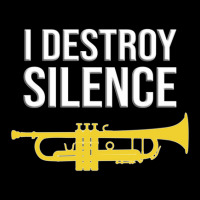 Trumpet - I Destroy Silence - Funny Trumpet Gift V-neck Tee | Artistshot