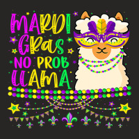 Mardi Gras No Prob Llama Carnival Mask Fat Tuesday Ladies Fitted T-shirt | Artistshot