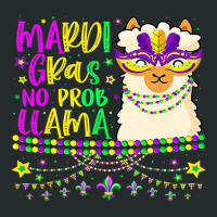 Mardi Gras No Prob Llama Carnival Mask Fat Tuesday Women's Triblend Scoop T-shirt | Artistshot