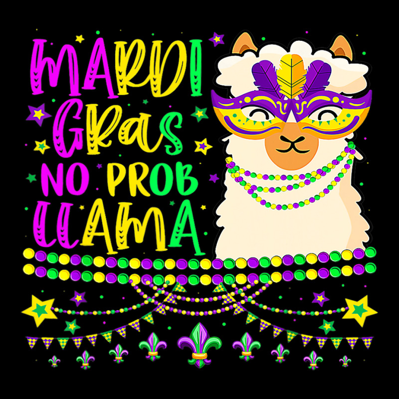 Mardi Gras No Prob Llama Carnival Mask Fat Tuesday Cropped Sweater by RILEYALLEN | Artistshot