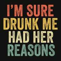 I'm Sure Drunk Me Had Her Reasons Funny Retro Vint Scorecard Crop Tee | Artistshot