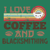 I Love Coffee And Blacksmithing Retro Sunset Gift T-shirt | Artistshot