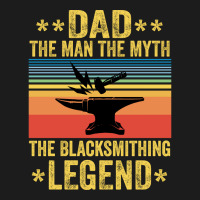 Vintage The Blacksmithing Legend Funny Fathers Day Hoodie & Jogger Set | Artistshot