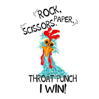 Rooster Chicken Rock Paper Scissors Throat Punch I Zipper Hoodie | Artistshot