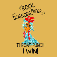 Rooster Chicken Rock Paper Scissors Throat Punch I Vintage Hoodie And Short Set | Artistshot