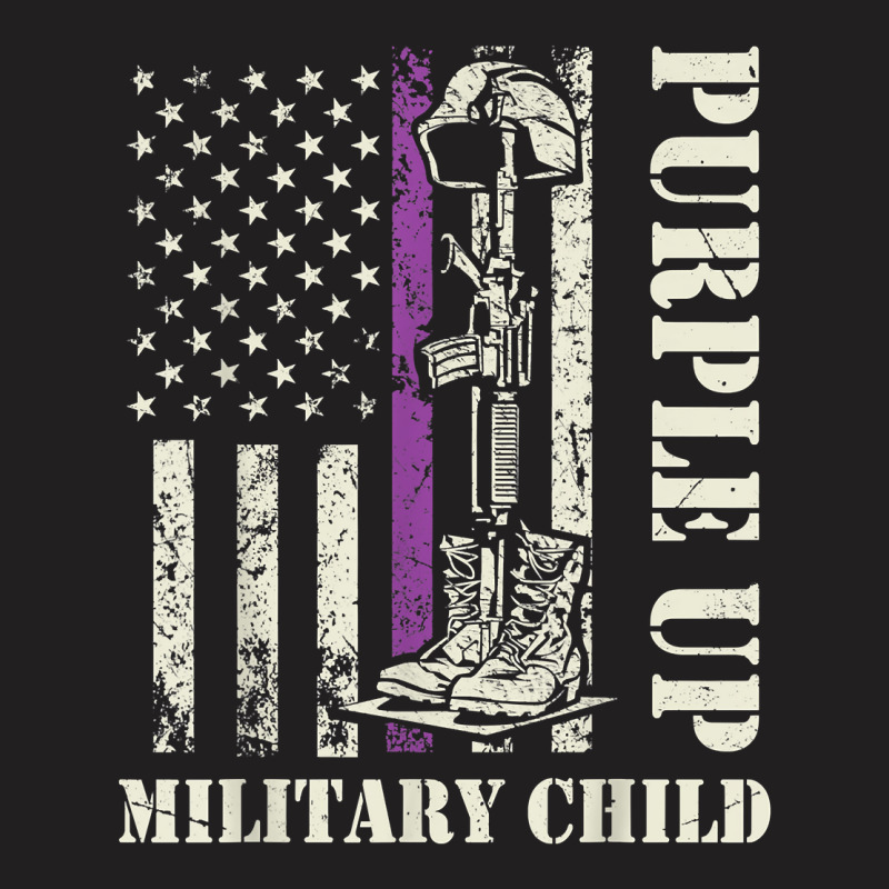 Purple Up Military Kids Shirt Military Child Month T-shirt | Artistshot