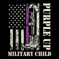 Purple Up Military Kids Shirt Military Child Month Zipper Hoodie | Artistshot