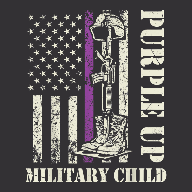 Purple Up Military Kids Shirt Military Child Month Vintage Short | Artistshot