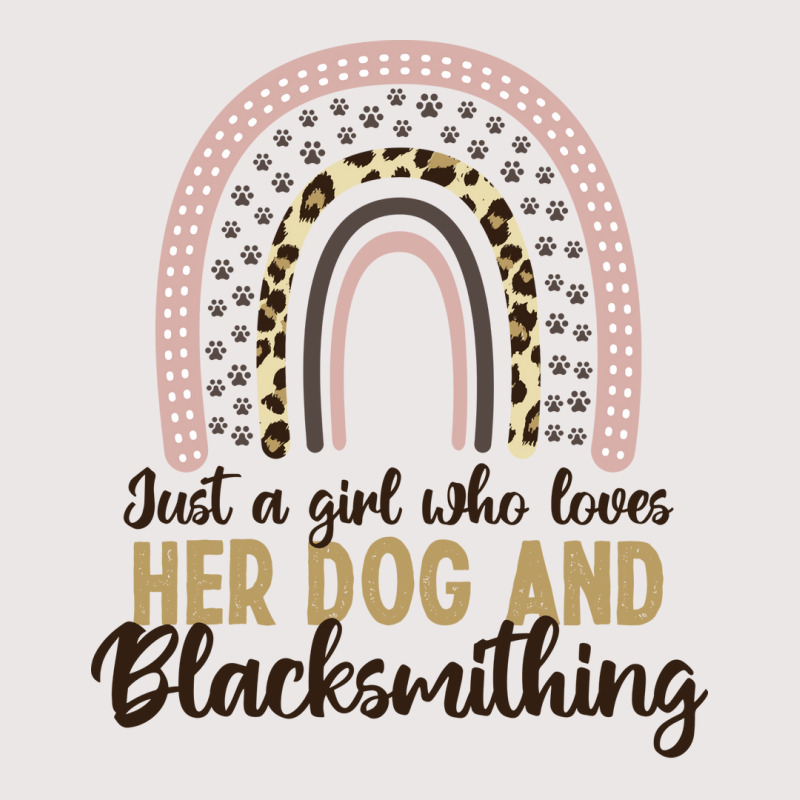 Just A Girl Who Loves Her Dog And Blacksmithing Gi Pocket T-shirt | Artistshot