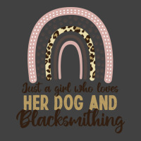 Just A Girl Who Loves Her Dog And Blacksmithing Gi Vintage T-shirt | Artistshot