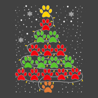 Dog Paws Christmas Tree Lights Xmas Dogs Lovers Pa Vintage T-shirt | Artistshot