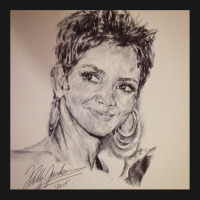 Halle Berry Portrait Flannel Shirt | Artistshot