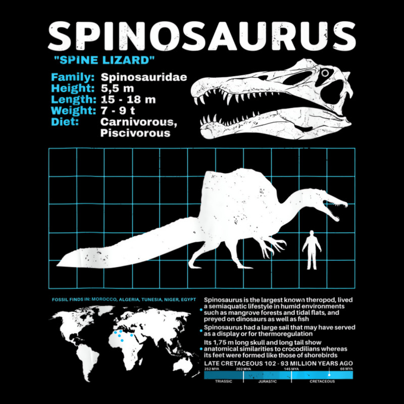 Spinosaurus Fact Sheet Dinosaur Facts Tank Top Baby Tee | Artistshot