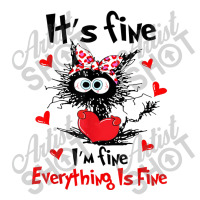 Its Fine Funny Cat Men's T-shirt Pajama Set | Artistshot