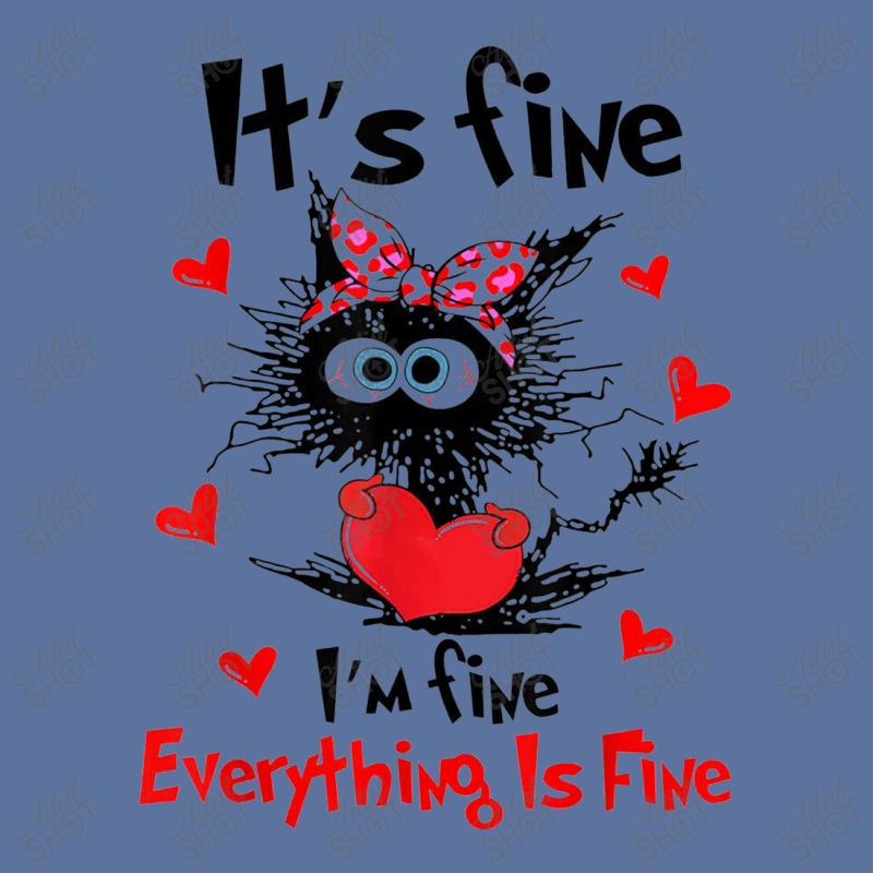 Its Fine Funny Cat Lightweight Hoodie | Artistshot