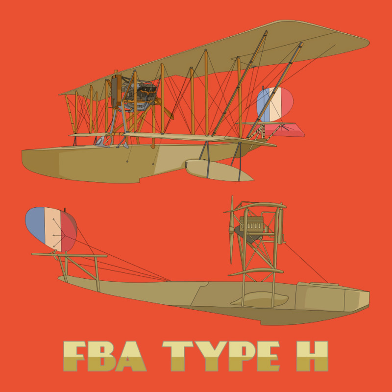 Fba Type H French Ww1 Flying Boat Biplane Diagram Ladies Fitted T-Shirt by asotieroodak | Artistshot