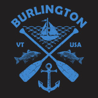 Burlington Lake Town Vermont Fishing Boat Paddle A T-shirt | Artistshot