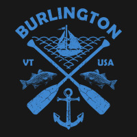 Burlington Lake Town Vermont Fishing Boat Paddle A Flannel Shirt | Artistshot