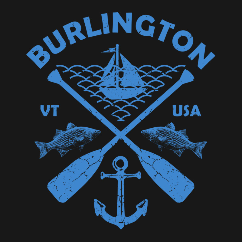 Burlington Lake Town Vermont Fishing Boat Paddle A Flannel Shirt | Artistshot