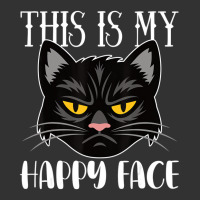 This Is My Happy Face Unimpressed Black Cat In Ang Baby Bodysuit | Artistshot