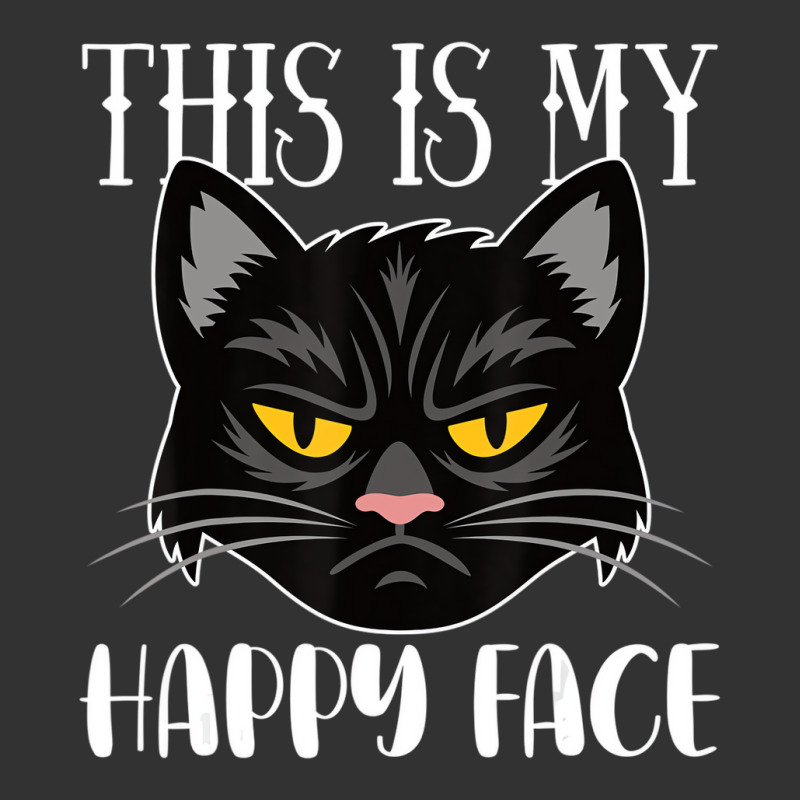 This Is My Happy Face Unimpressed Black Cat In Ang Baby Bodysuit by hilkeriver | Artistshot