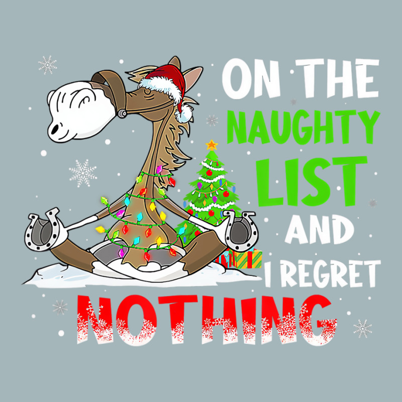 On The Naughty List And I Regret Nothing Horse Chr Unisex Sherpa-lined Denim Jacket | Artistshot