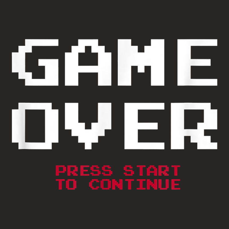 Gamer Game Over T Shirt Ladies Fitted T-Shirt by tamicam | Artistshot