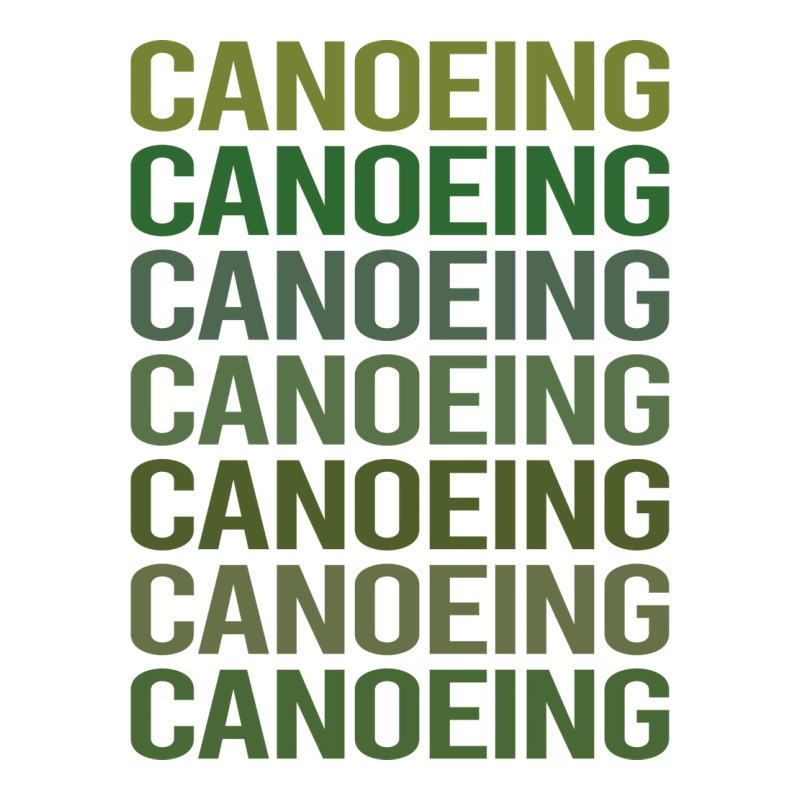 Green Text Canoeing Canoe Love Sticker | Artistshot