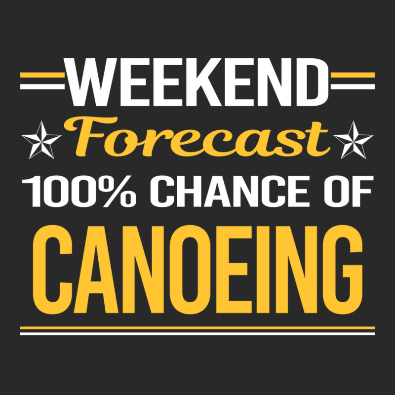 Weekend Forecast 100 Canoeing Canoe Green Printed Hat | Artistshot