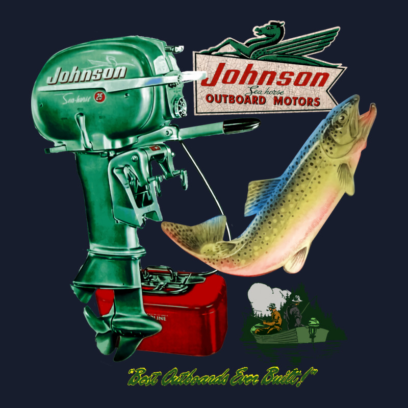 Johnson Vintage Outboard Motors Love Drawstring Bags | Artistshot