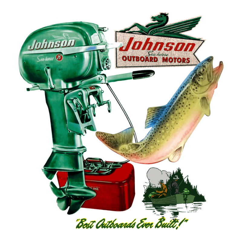 Johnson Vintage Outboard Motors Love Sticker | Artistshot