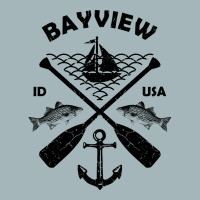 Bayview Lake Town Idaho Fishing Boat Paddle Advent Unisex Sherpa-lined Denim Jacket | Artistshot