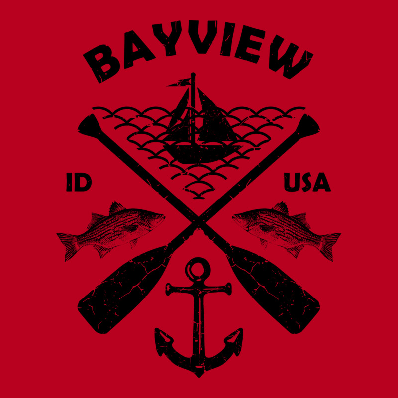 Bayview Lake Town Idaho Fishing Boat Paddle Advent Classic T-shirt | Artistshot