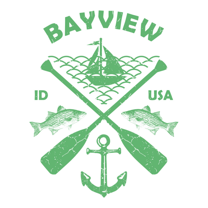 Bayview Lake Town Idaho Fishing Boat Paddle Advent Sticker | Artistshot