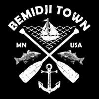 Bemidji Lake Town Minnesota Fishing Boat Paddle Ad Men's Long Sleeve Pajama Set | Artistshot