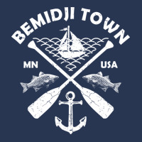 Bemidji Lake Town Minnesota Fishing Boat Paddle Ad Men Denim Jacket | Artistshot