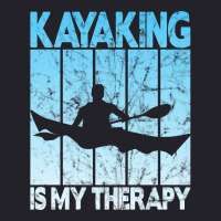 Kayaking Is My Therapy Summer Unisex Sherpa-lined Denim Jacket | Artistshot