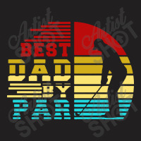 Best Dad By Par Retro Sunset T-shirt | Artistshot