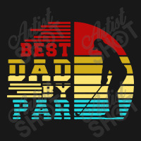 Best Dad By Par Retro Sunset Flannel Shirt | Artistshot