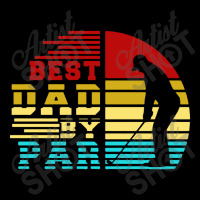 Best Dad By Par Retro Sunset V-neck Tee | Artistshot