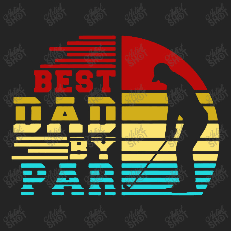 Best Dad By Par Retro Sunset 3/4 Sleeve Shirt | Artistshot