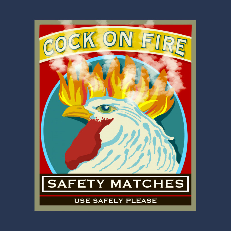 Safety Matches Cock On Fire! Ladies Denim Jacket by BullShirtCo | Artistshot