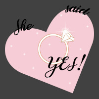 She Said Yes Bridal Heart Boy Vintage T-shirt | Artistshot