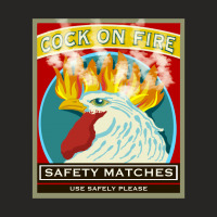 Safety Matches Cock On Fire! Ladies Fitted T-shirt | Artistshot