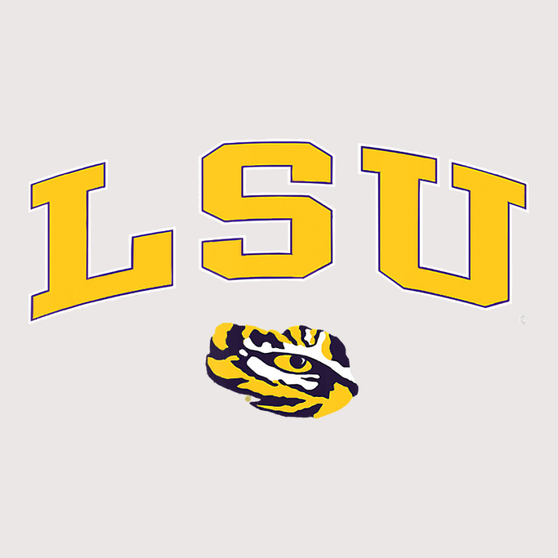 Mens Lsu Tigers Arch Over Purple Officially Licens Pocket T-Shirt by haileyvirgile | Artistshot