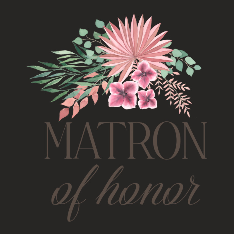 Matron Of Honor Bohemian Floral Bouquet Design Ladies Fitted T-Shirt by djorkyahouao | Artistshot