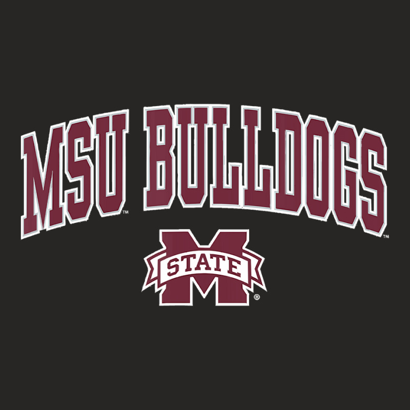 Mens Mississippi State Bulldogs Arch Over Black T Ladies Fitted T-Shirt by haileyvirgile | Artistshot