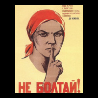 Soviet Propaganda   Do Not Gossip! Fleece Short | Artistshot