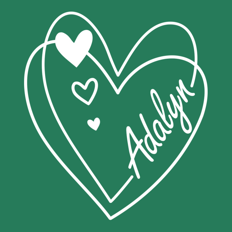 Adalyn Name Cute Heart Drawing Girl T-shirt | Artistshot